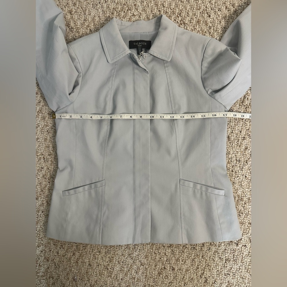 Talbots Grayish blue Blazer with Dress size 4 petite - Picture 14 of 14